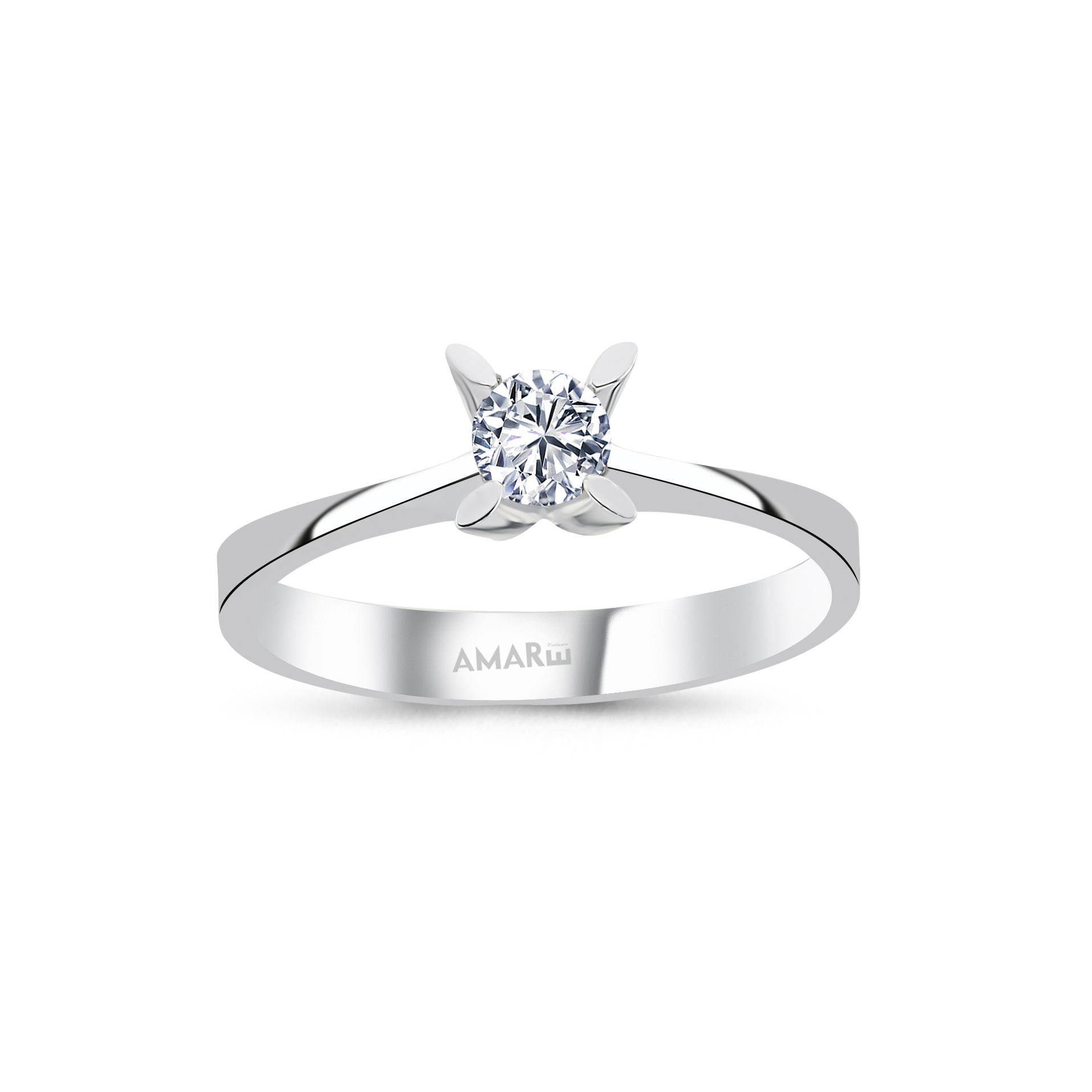 0.20 Karat E Renk Hrd Sertifikali Tektaş Yüzük