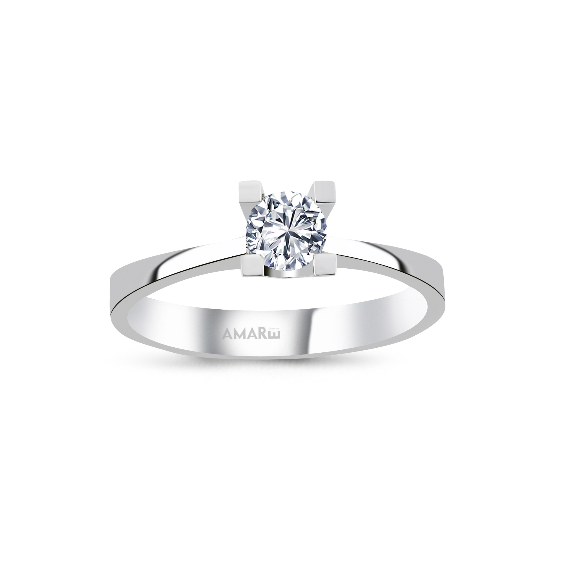 0.30 Karat H Renk Hrd Sertifikali Tektaş Yüzük