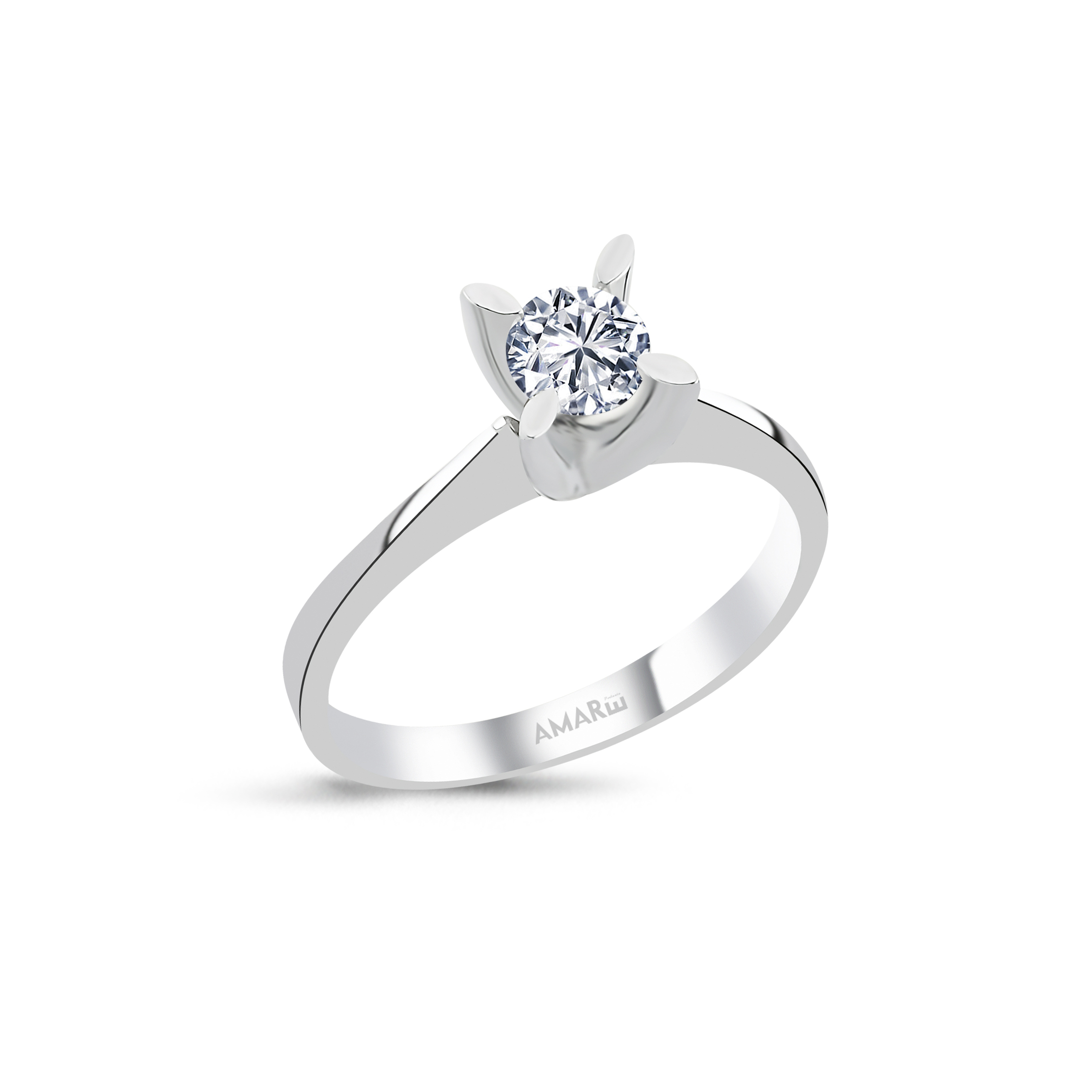 0.35 Karat D Renk Hrd Sertifikali Tektaş Yüzük