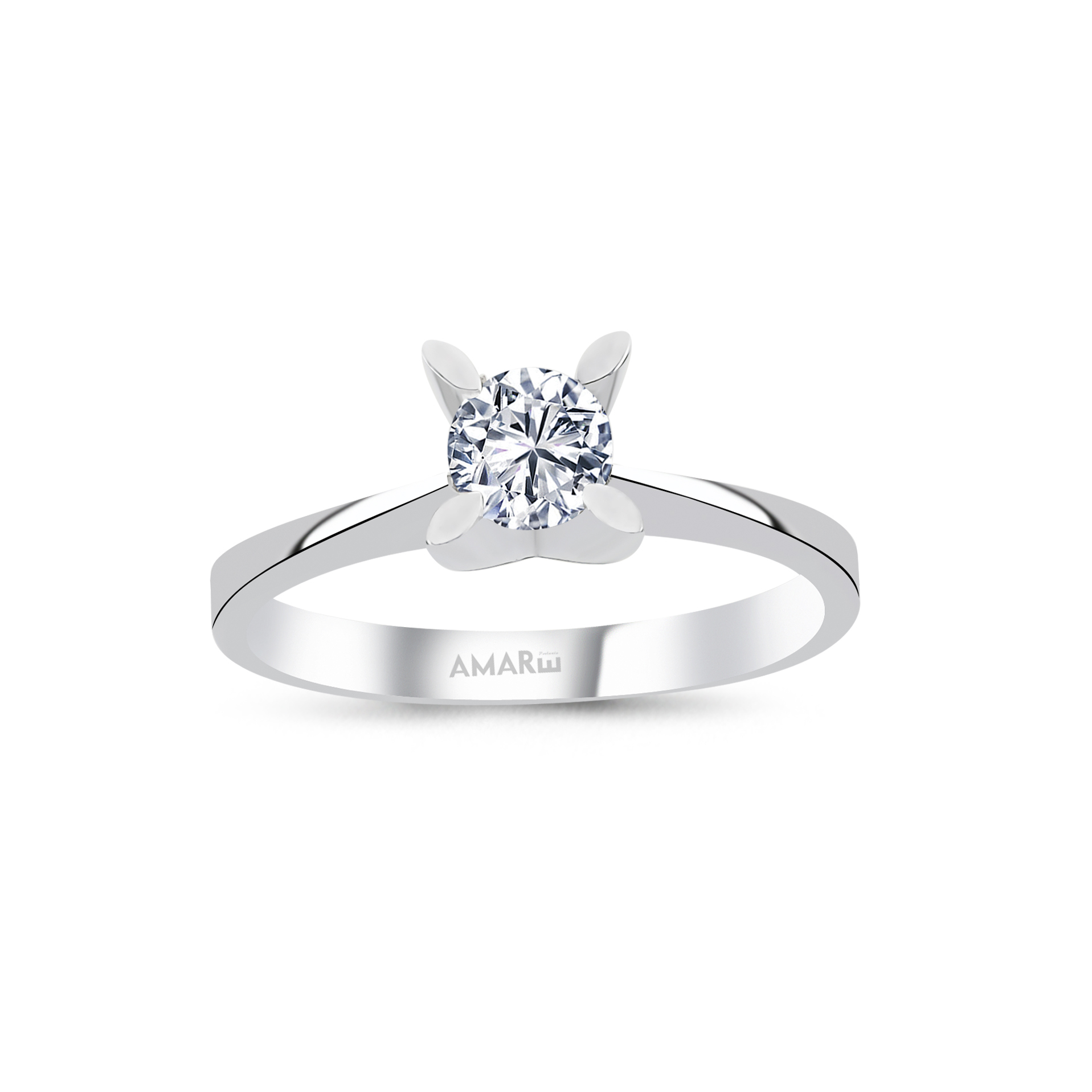 0.35 Karat H Renk Hrd Sertifikali Tektaş Yüzük