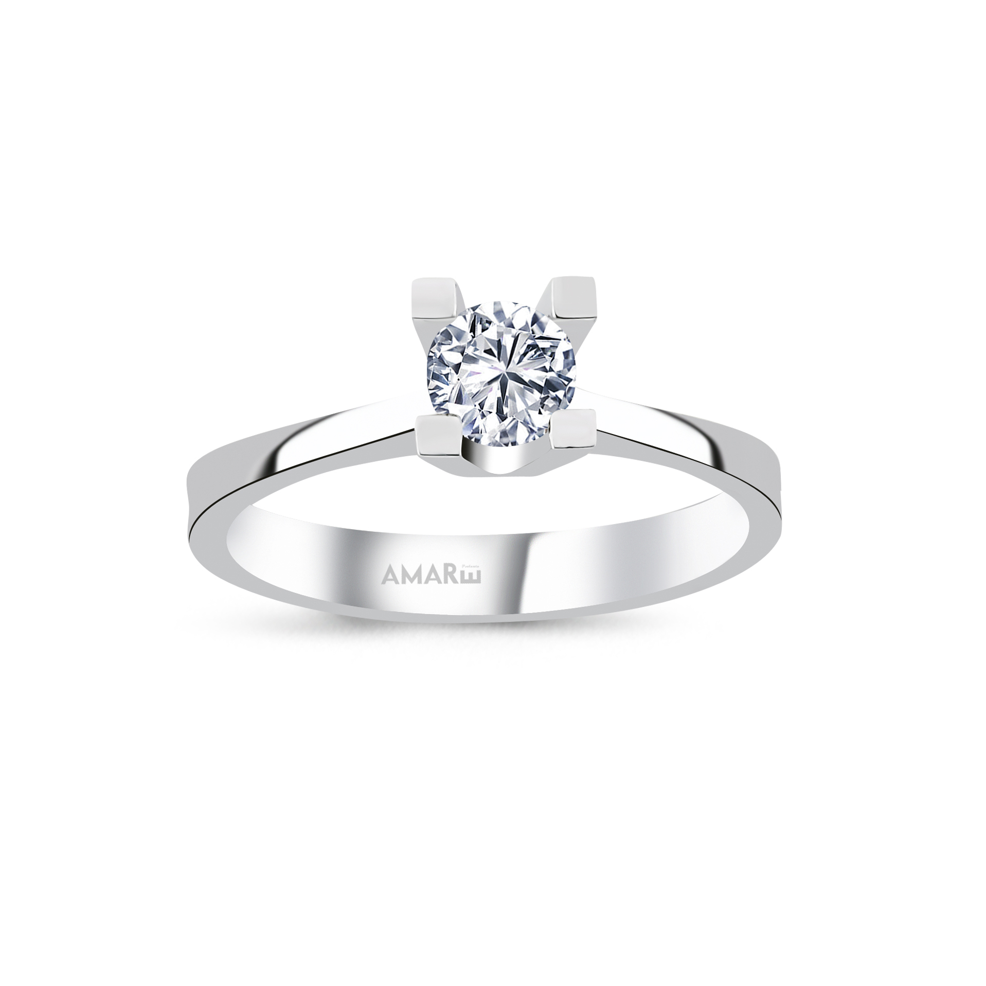 0.40 Karat D Renk Hrd Sertifikali Tektaş Yüzük