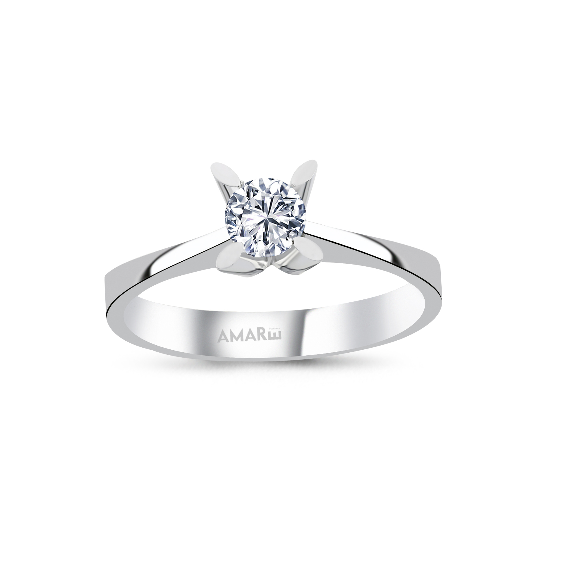 0.40 Karat G Renk Hrd Sertifikali Tektaş Yüzük