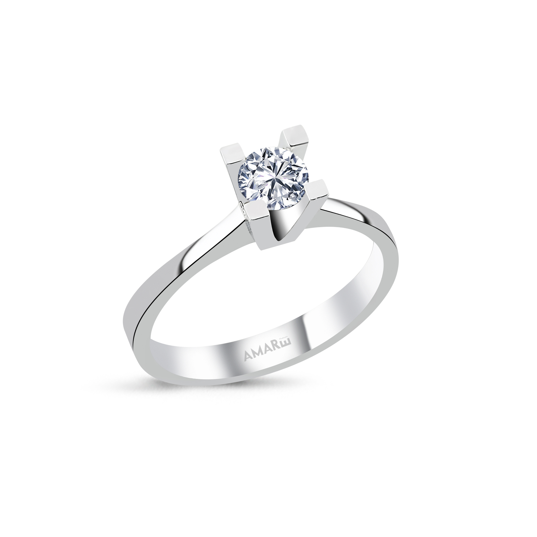 0.40 Karat H Renk Hrd Sertifikali Tektaş Yüzük