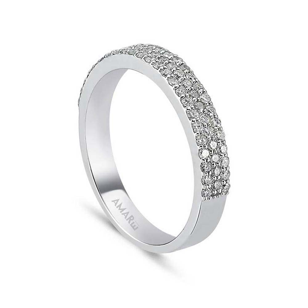 0.45 Karat Pırlanta Yarım Tur Yüzük - YRTR00101