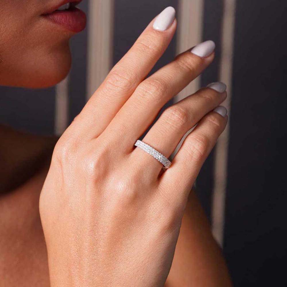 0.45 Karat Pırlanta Yarım Tur Yüzük - YRTR00101