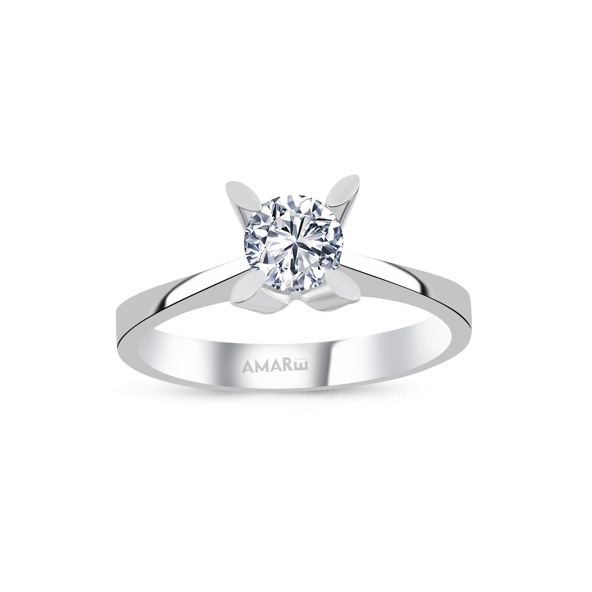 0.50 Karat D Renk Hrd Sertifikali Tektaş Yüzük