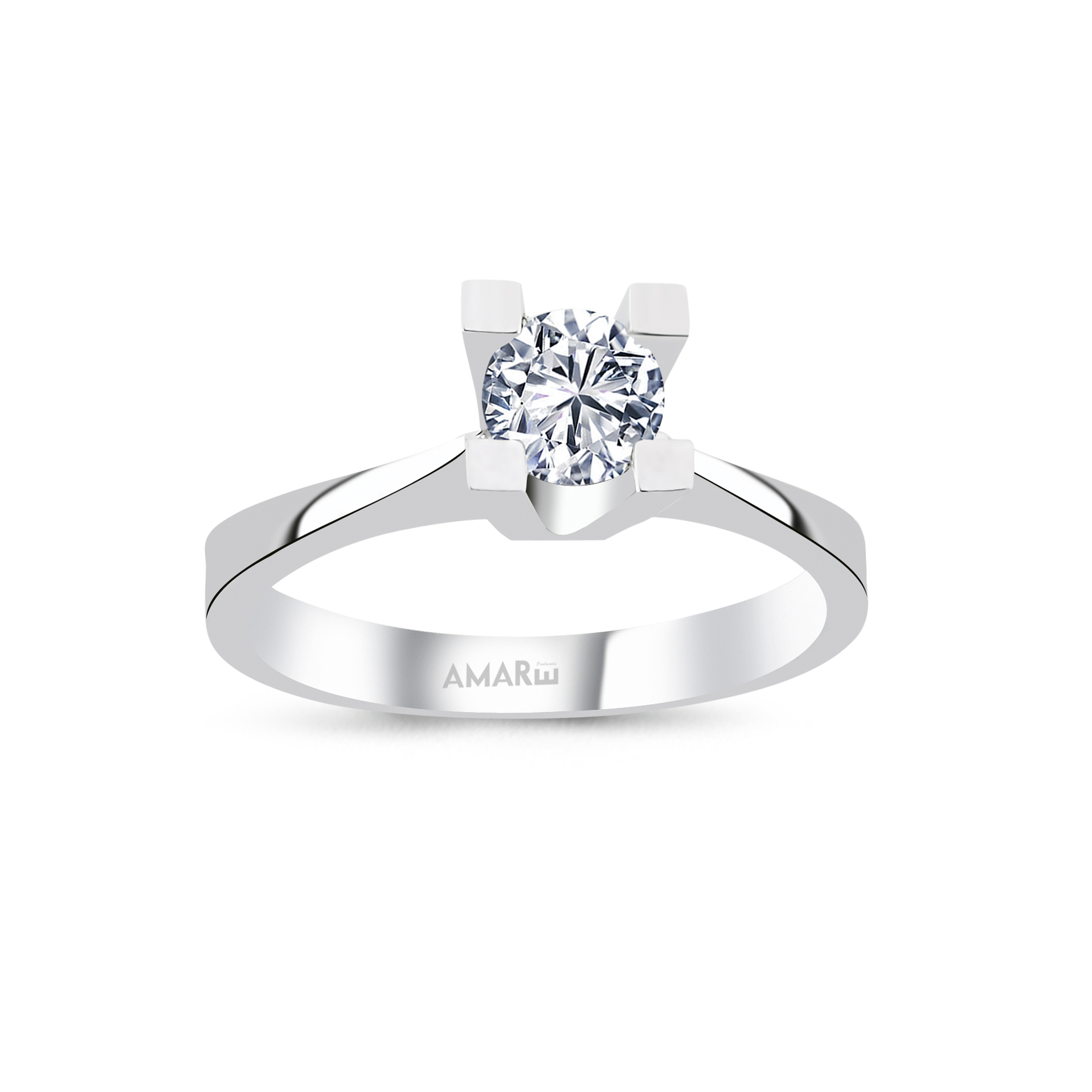 0.50 Karat D Renk Hrd Sertifikali Tektaş Yüzük