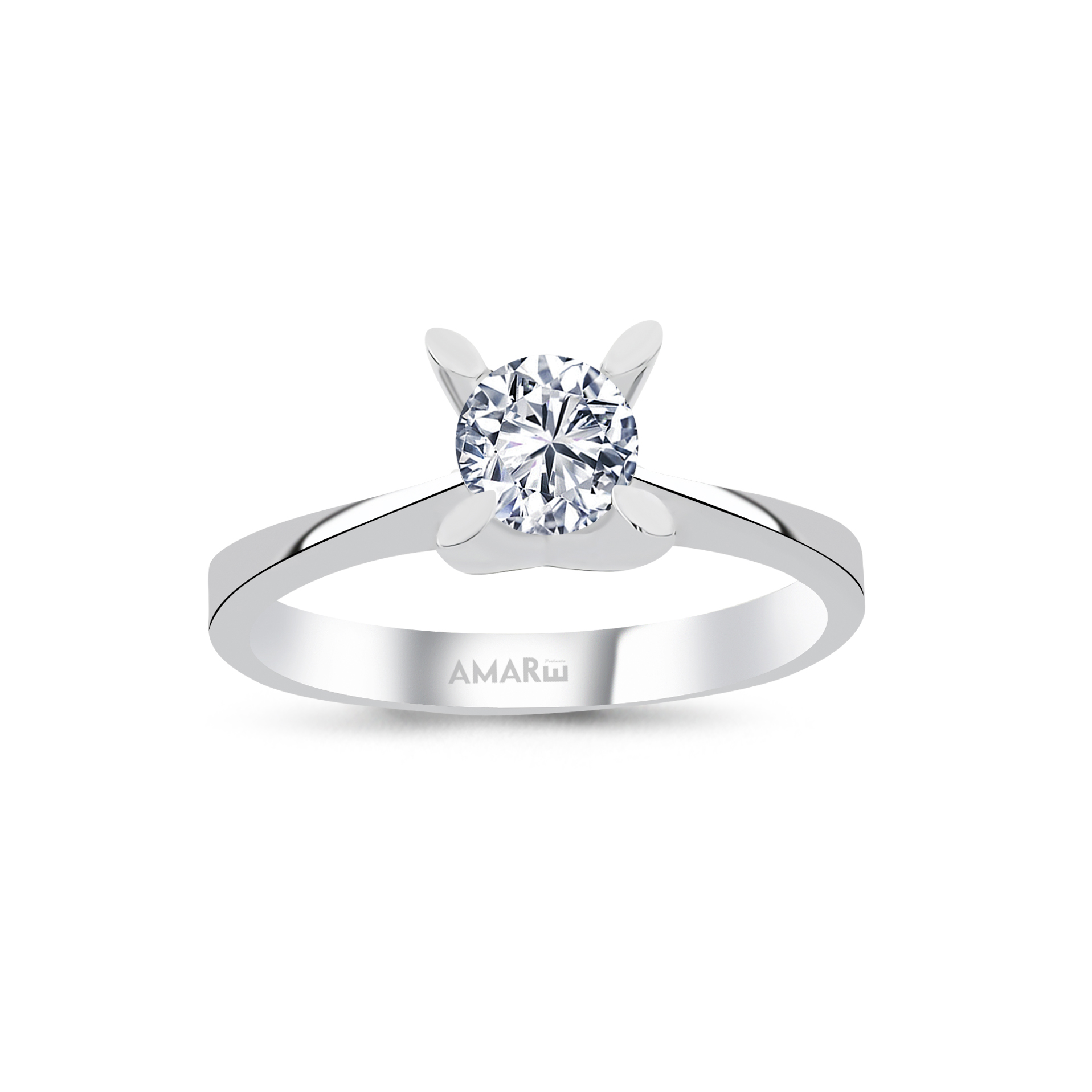 0.50 Karat D Renk Hrd Sertifikali Tektaş Yüzük