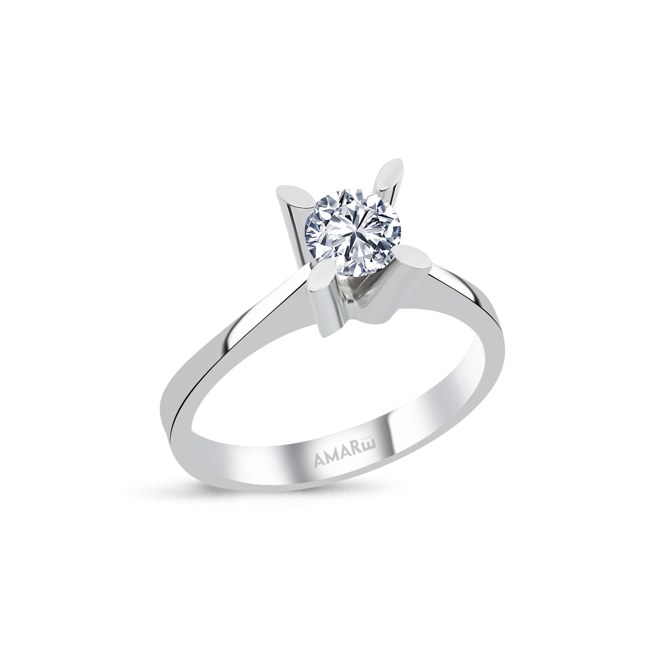 0.50 Karat E Renk Hrd Sertifikali Tektaş Yüzük