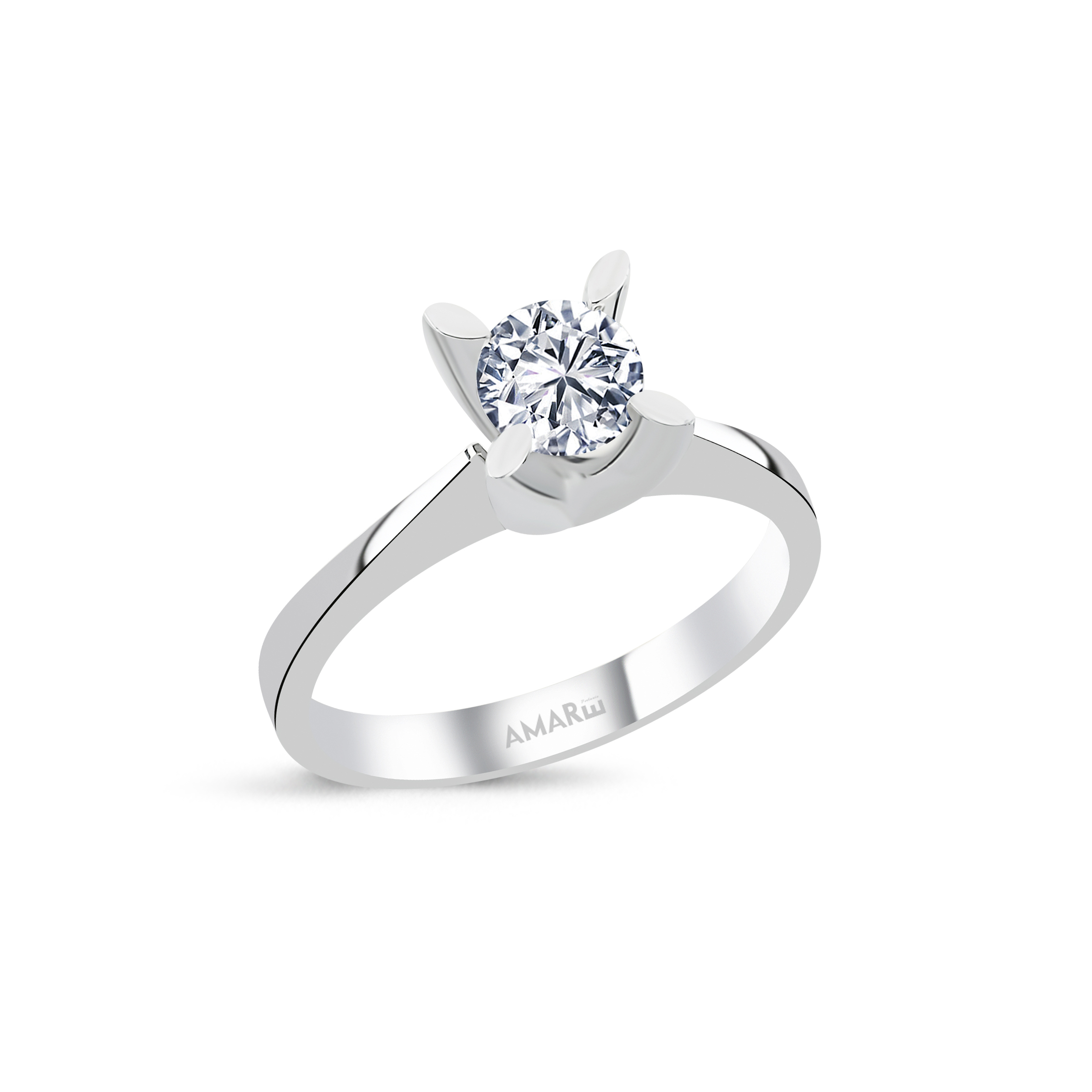 0.60 Karat D Renk Hrd Sertifikali Tektaş Yüzük