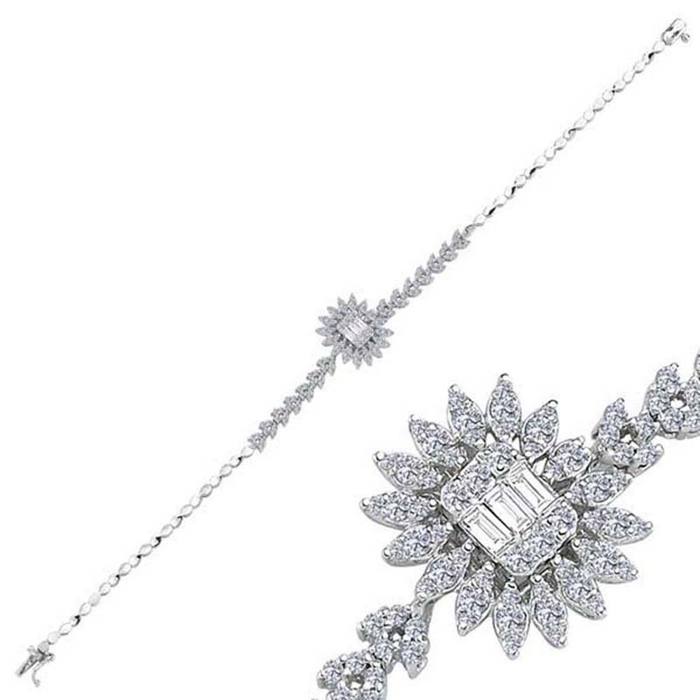 0,90 Karat Pırlanta Baget Bileklik